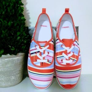 Gymboree Kid's Multi-colored Striped Canvas Sneakers